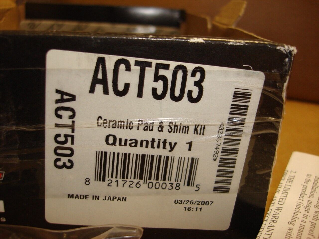 BRAND NEW AKEBONO PRO ACT FRONT DISC BRAKES PADS 91-05 ACURA NSX ACT503 R5TB
