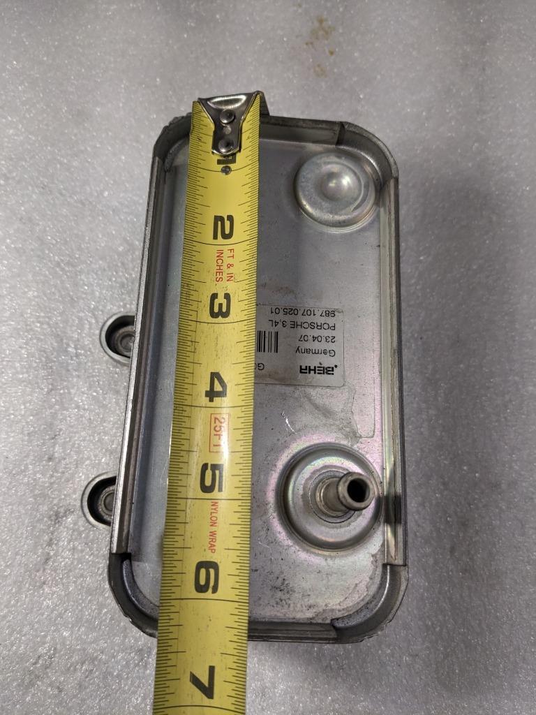 PORSCHE CAYMAN 3.4L ENGINE OIL COOLER 98710702501 USED 996B.G.L.