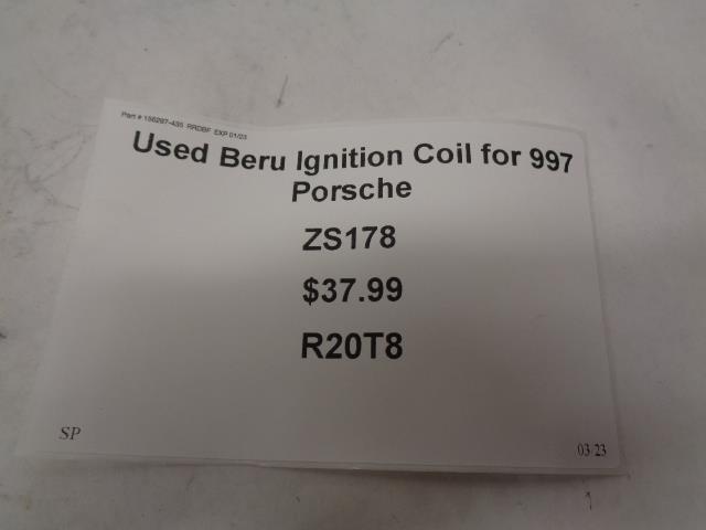 Used Beru Ignition Coil for 997 Porsche ZS178 R20T8
