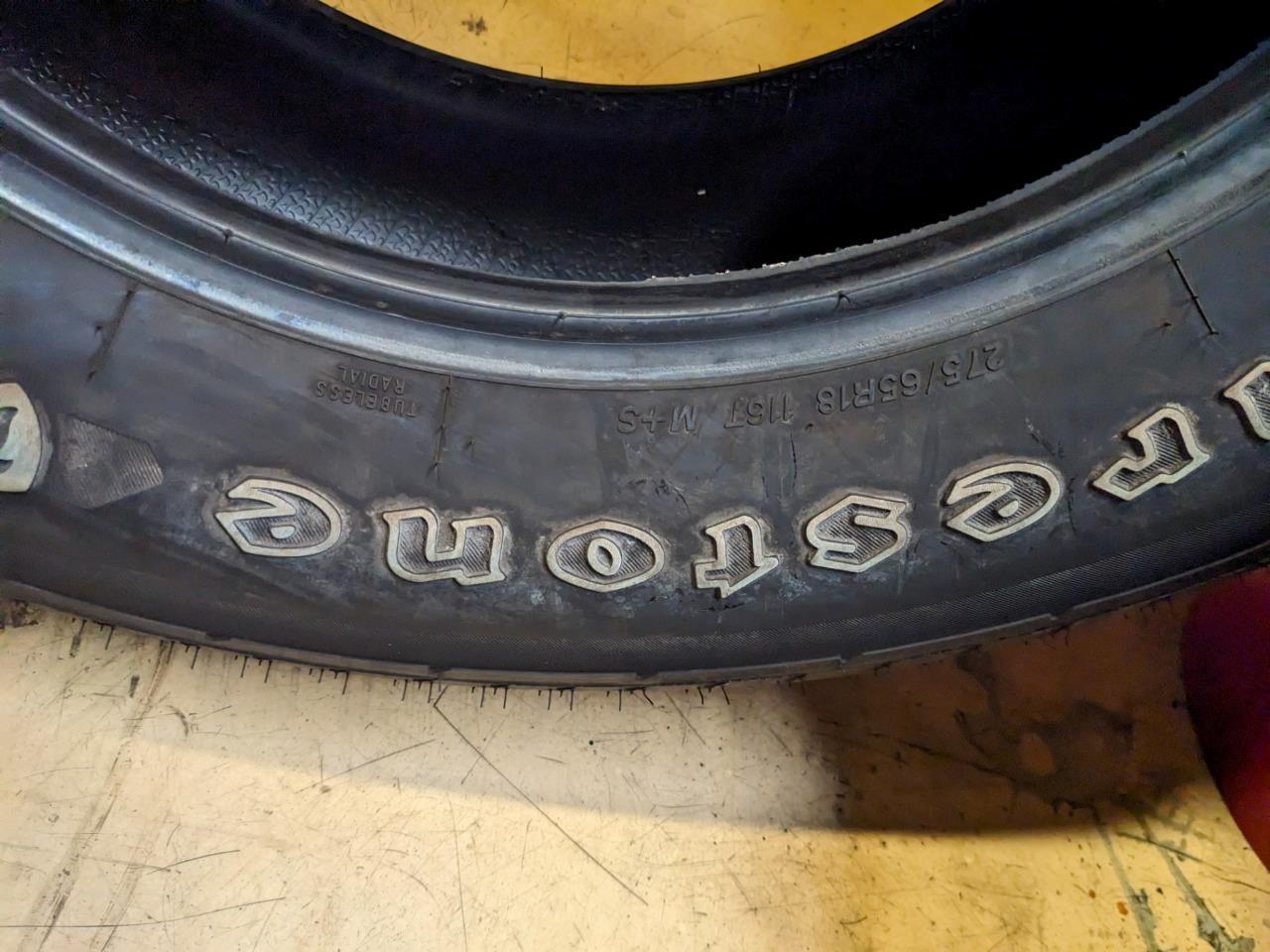 USED FIRESTONE DESTINATION LE3 P 275 65 18 116T SL TIRE 002392 CQ3