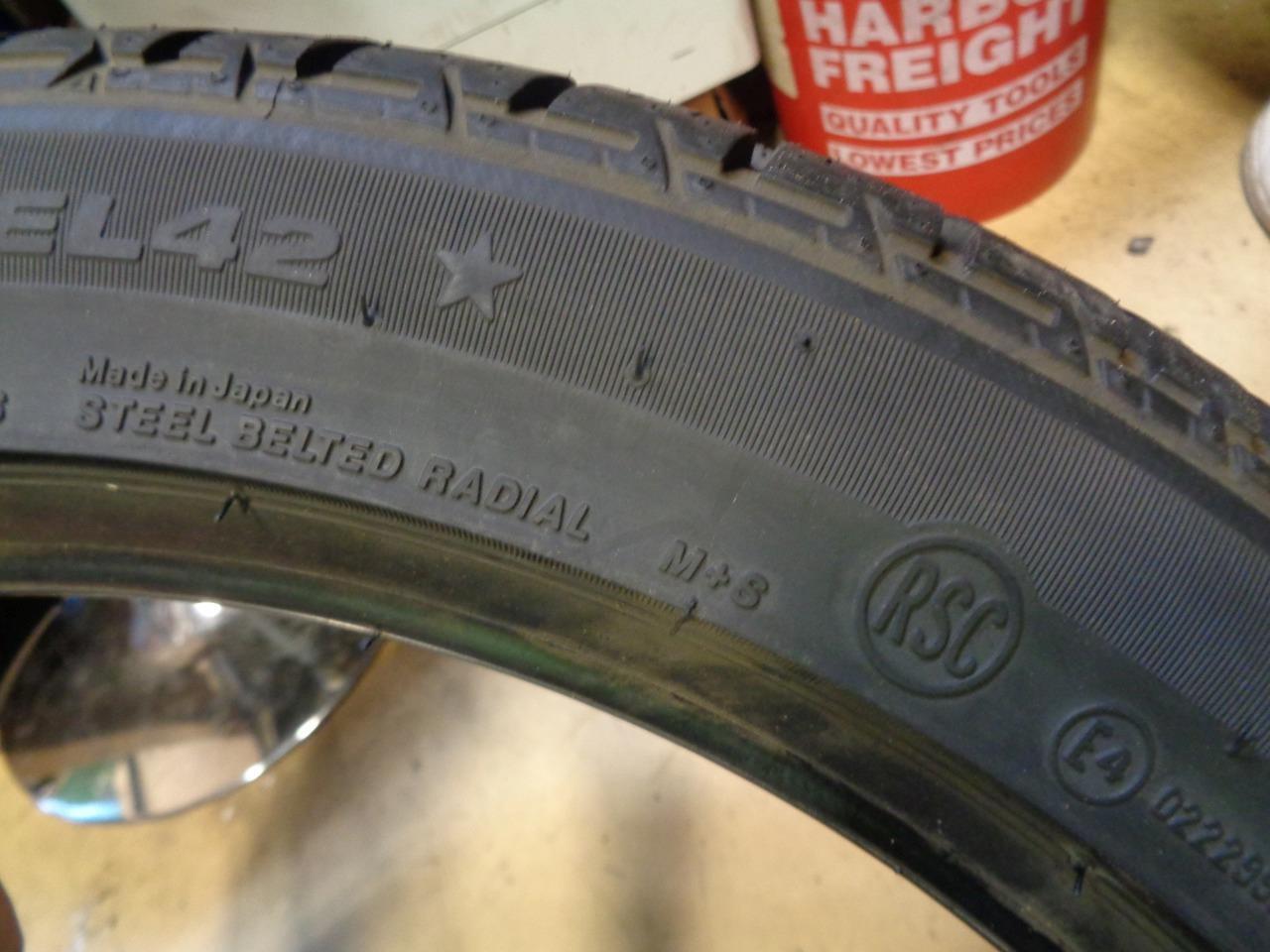 NOS BRIDGESTONE TURANZA EL42 RFT (*) BMW P 225 45 17 91H SL TIRE 096824 CQ1