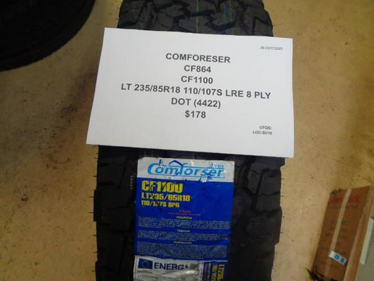 2 COMFORESER CF1100 LT 235 85 18 110/107S LRE 8 PLY CF864 TIRE BQ1 SU16