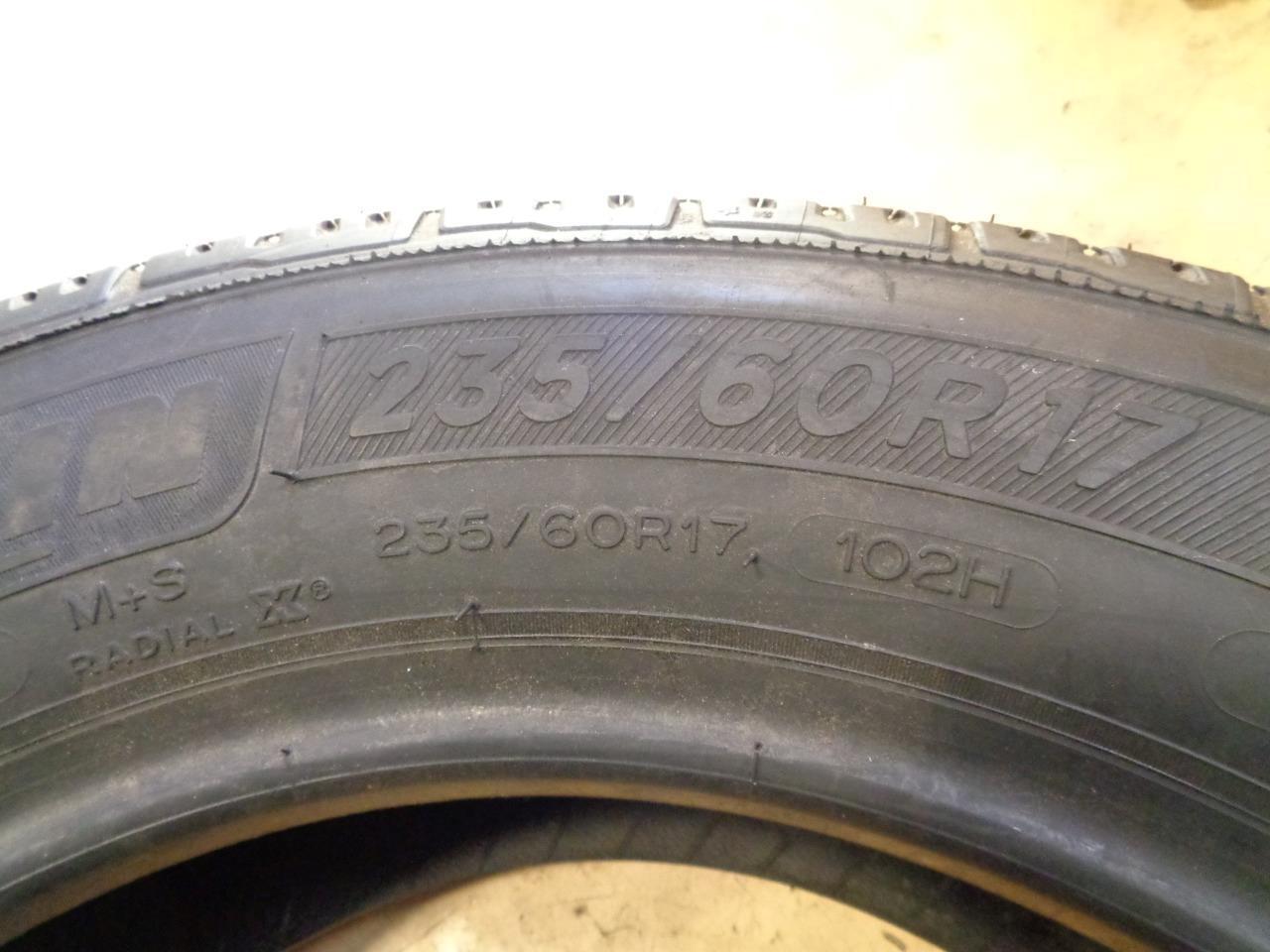 1 USED TIRE MICHELIN PREMIER LTX 235 60 17 102H SL 42589