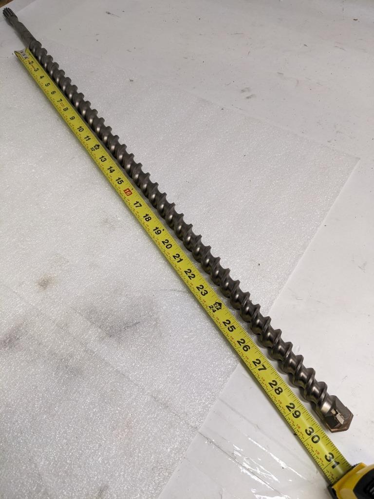 UNBRANDED 1" X 37" SDS-MAX ROTARY HAMMER BIT CARBIDE TIP NEW D0