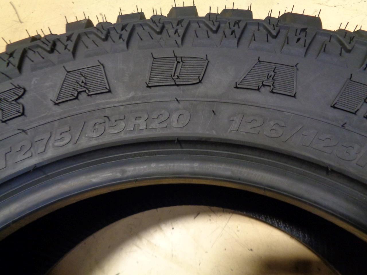 2 RADAR RENEGADE R7 M/T LT 275 65 20 126/123P LRE 10PLY TIRES RZD0082 CQ3
