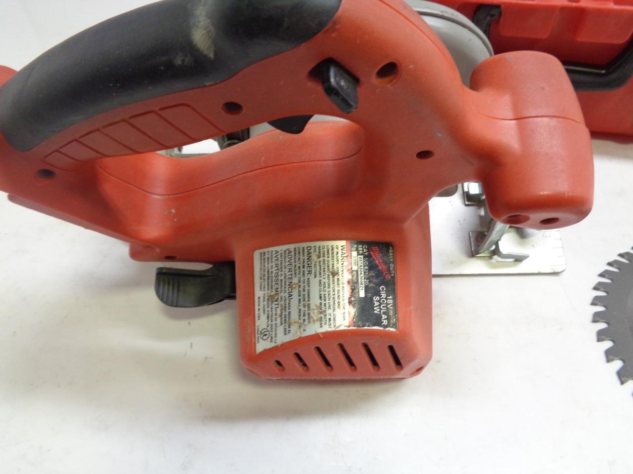 USED MILWAUKEE CIRCULAR SAW 6-1/2" 15 AMP W/ EXTRA 7-14" BLADE 6395-21 SR