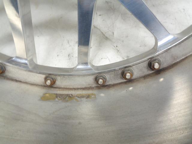 USED CUSTOM SILVER THREE PIECE WHEEL 23X9 5X112 6" BACKSPACE WR