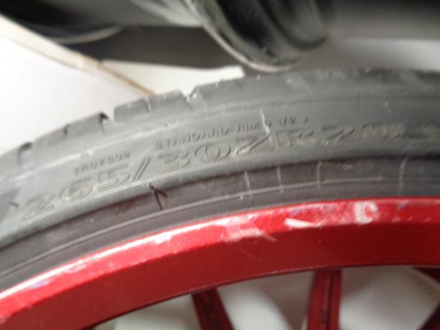 ROHANA RF01 RUBY RED 20X10 ET40 5X114.3 W/ LEXANI LX-20 265/30/20 NEW DAMAGED SR