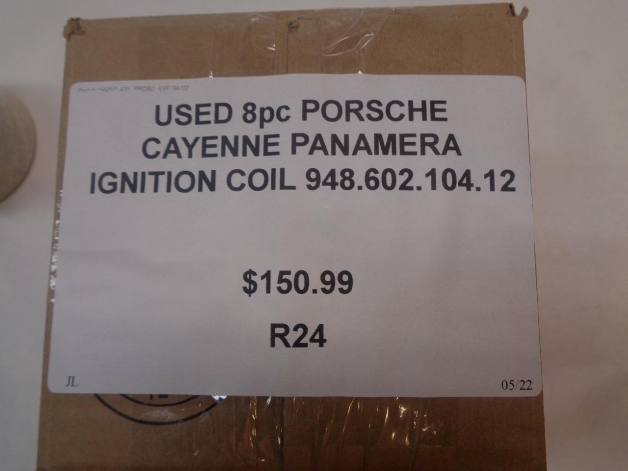 USED 8PC PORCHE CAYENNE PANAMERA IGITION COIL 948.602.104.12 R24