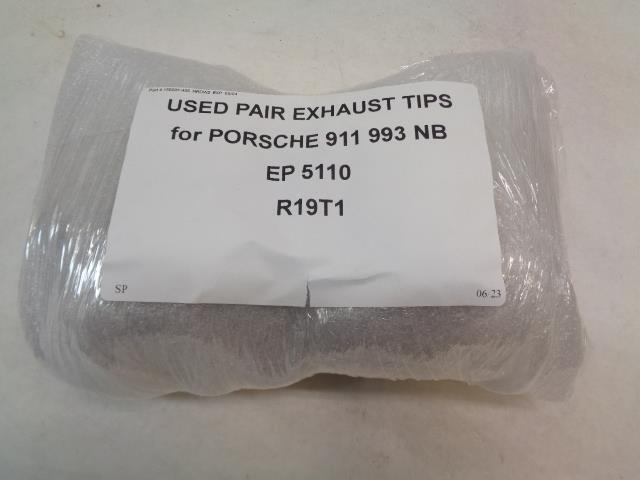 USED PAIR EXHAUST TIPS for PORSCHE 911 993 NB EP 5110 R19T1