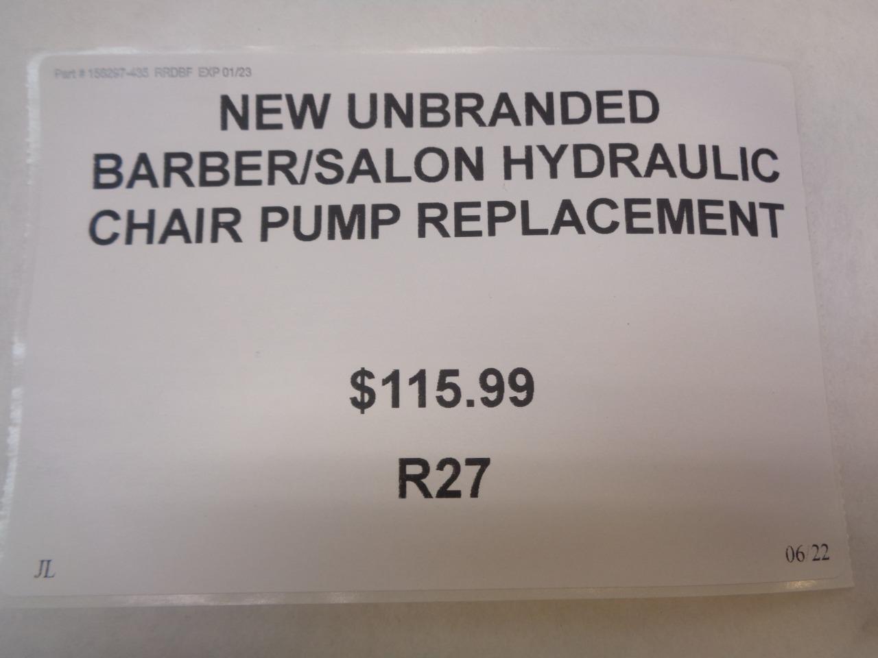 NEW UNBRANDED BARBER/SALON HYDRAULIC CHAIR PUMP REPLACEMENT R27
