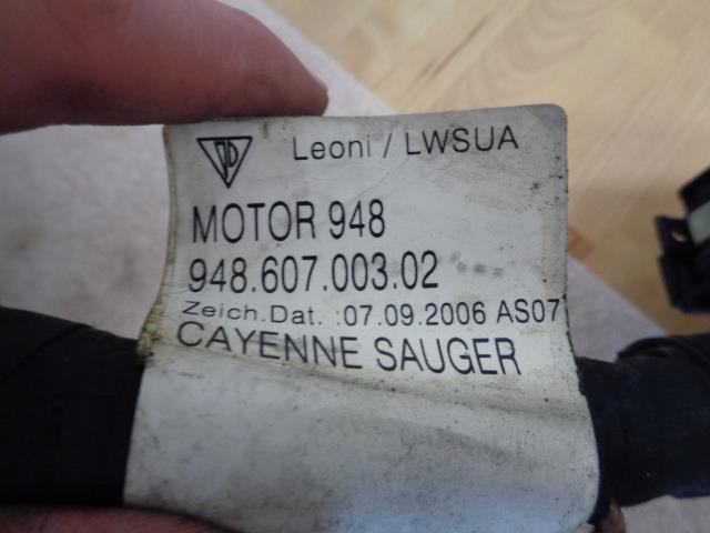 OEM USED PORSCHE WIRING HARNESS 948 607 003 02 FOR 2008 CAYENNE 4.8L R31T4