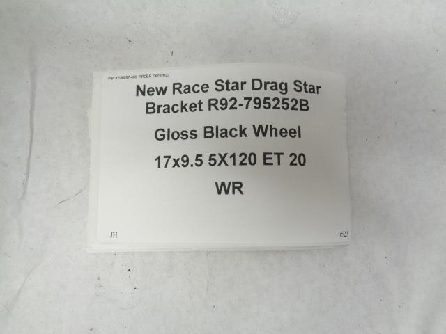 New Race Star Drag Star Bracket R92-795252B Gloss Black Wheel 17x9.5 5X120 ET 20