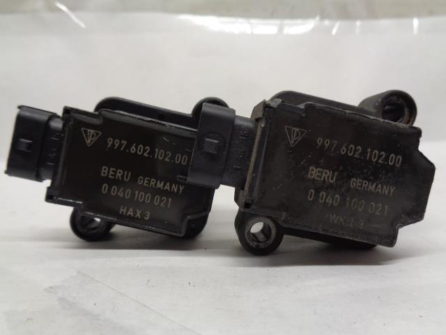 USED PAIR OF GENUINE PORSCHE BERU IGNITION COILS 997 602 102 00 R25T5