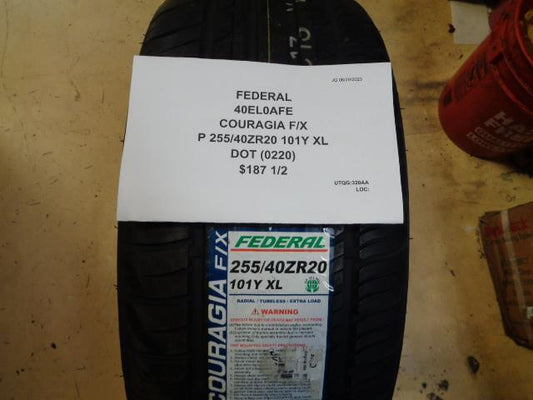 2 FEDERAL COURAGIA F/X P 255/40R20 101Y XL ALL SEASON TIRES 40EL0AFE BQ3