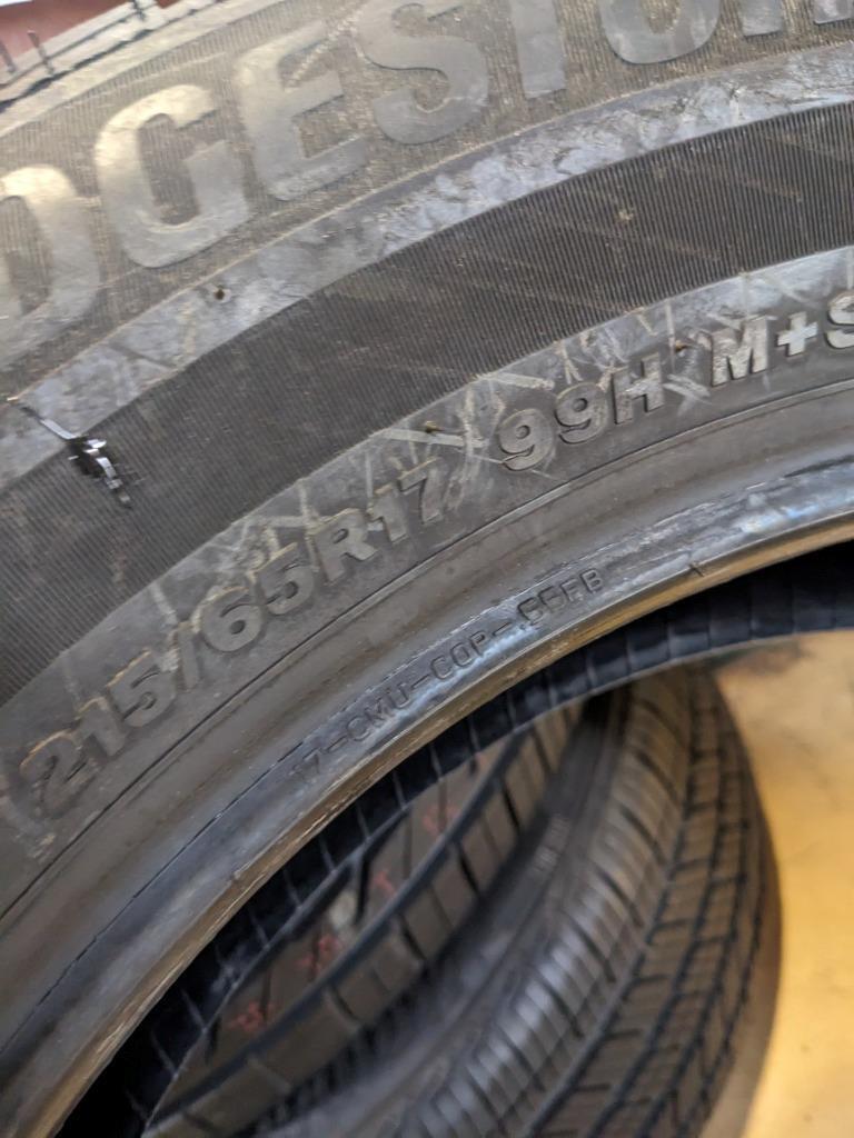 BRIDGESTONE WEATHERPEAK P 215 65 17 99H SL TIRE 006040 CQ2