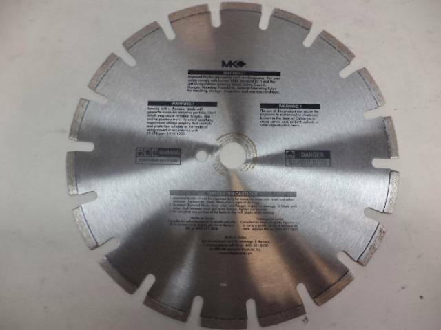 NEW MK DIAMOND MK-CX10 12-INCH CONCRETE DIAMOND SAW BLADE 12" x 1" 159615 SP2T2