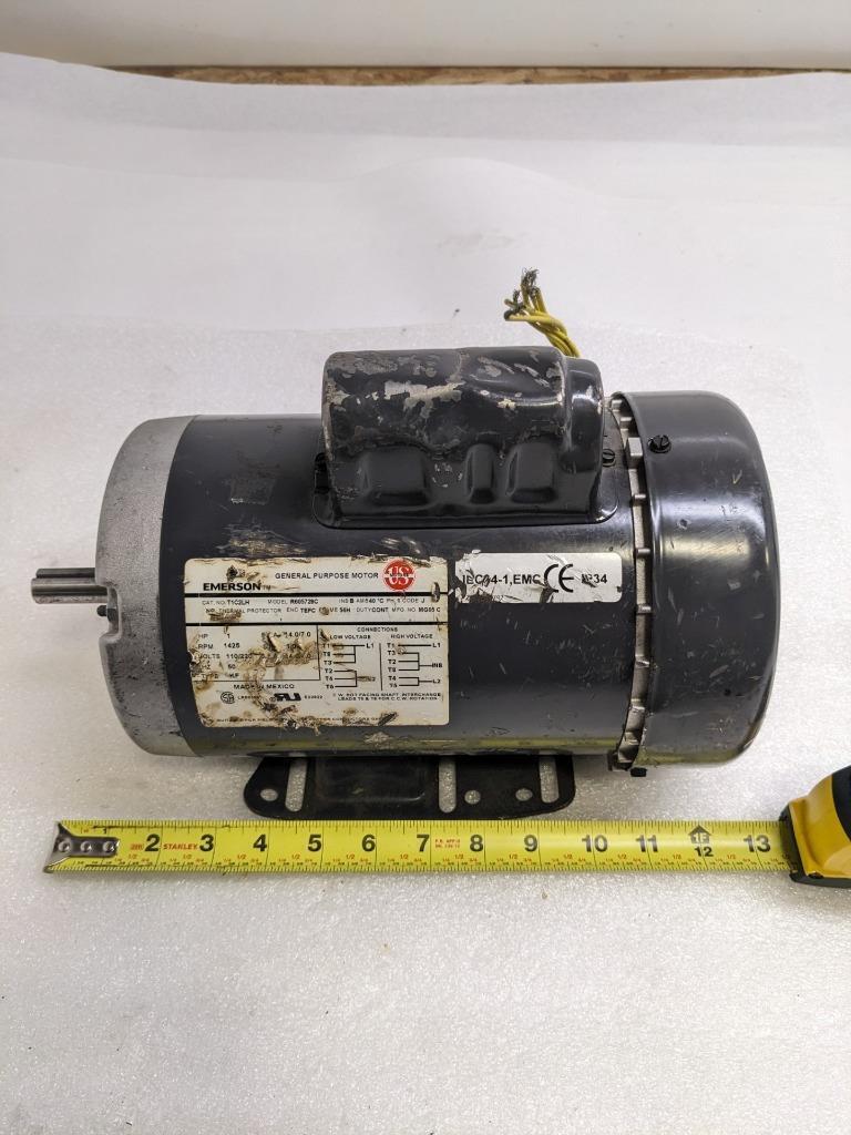 US MOTORS R605728C GEN PURPOSE MOTOR T1C2LH 110/220V 50HZ 1PH 1425RPM NEW H2