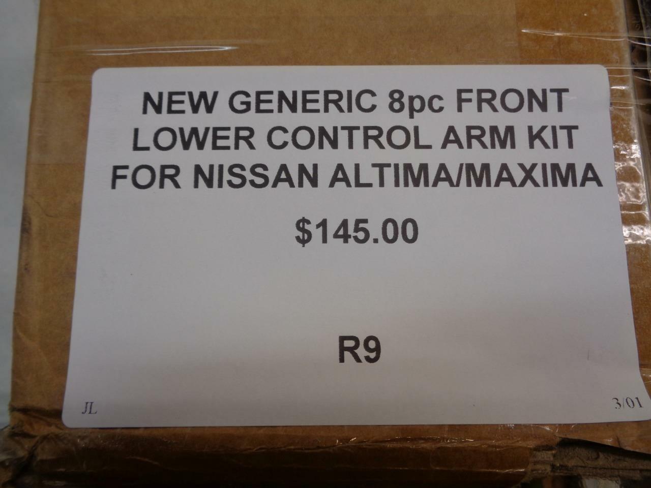 New Generic 8pc Front Lower Control Arm Kit for Nissan Altima/Maxima R9