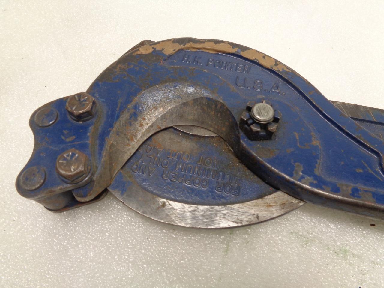 USED H.K. PORTER CHAIN RATCHETING COPPER AND ALUMINIUM CUTTER UNKNOWN MODEL R27