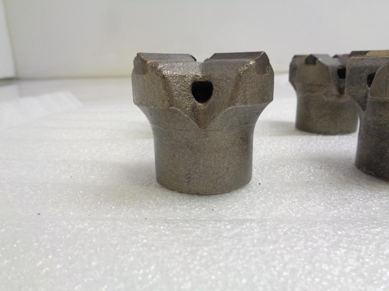 1 NEW PACK OF 6 CARBIDE-TIPPED FOUR POINT 2-1/4" ROCK DRILL BITS R22T8