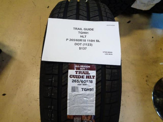 TRAIL GUIDE HLT P 265 60 18 110H SL TIRE TGH91 BQ3 SU16