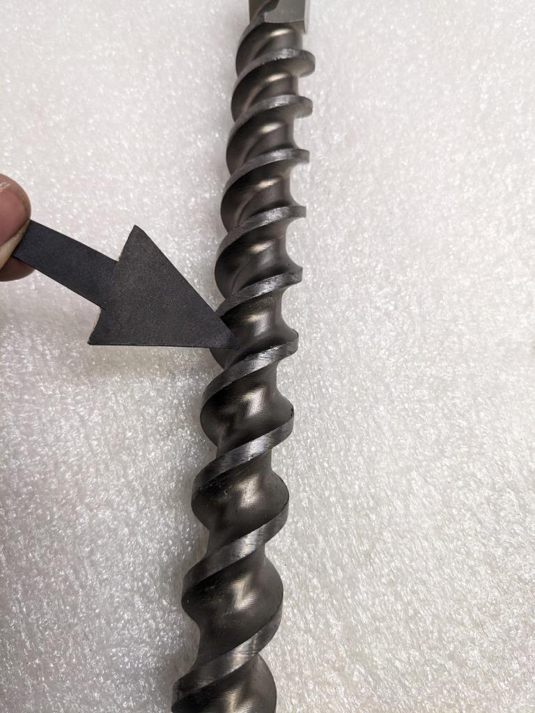 UNBRANDED SDS-MAX CARBIDE TIPPED DRILL 1" X 20-1/2" 4-CUTTER USED D0