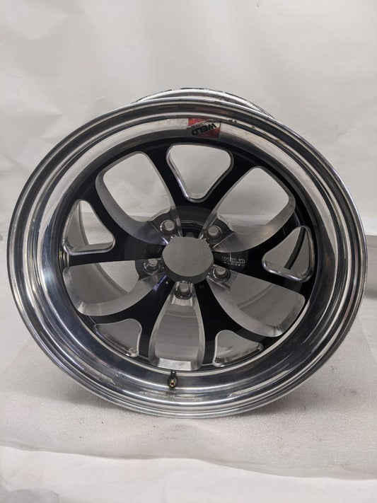 1 WELD RACING 76HB7100W67A WHEEL RT-S S76 FORGED ALUMINUM BLACK 17X10 USED B2