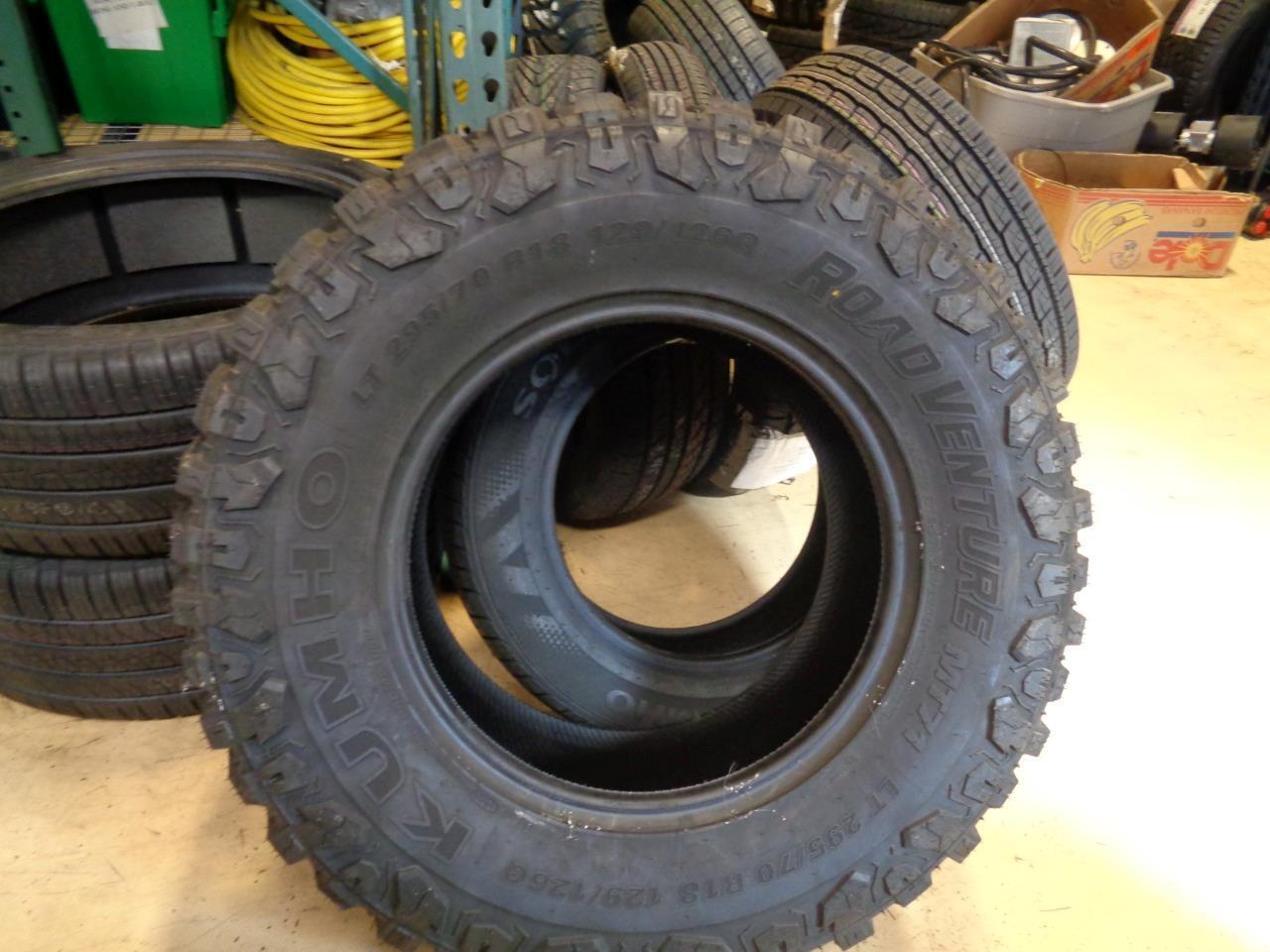 1 NEW TIRE KUMHO ROADVENTURE MT71 295 70 18 129/126Q LRE 10PLY 2262693