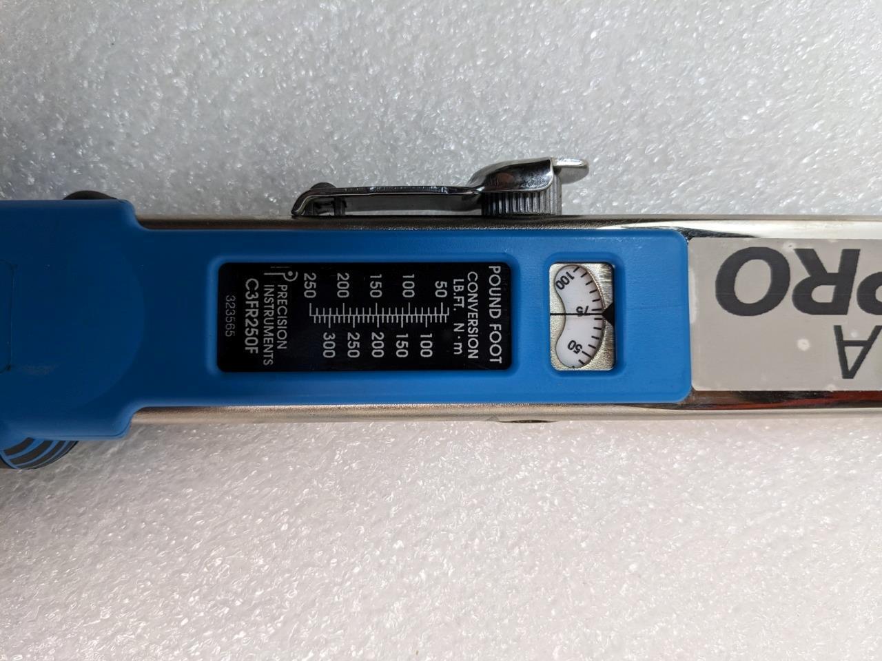 ULTRAPRO 17080 SPLITBEAM TORQUE WRENCH C3FR250F 1/2" DRIVE 50-250 FT-LBS NEW R27