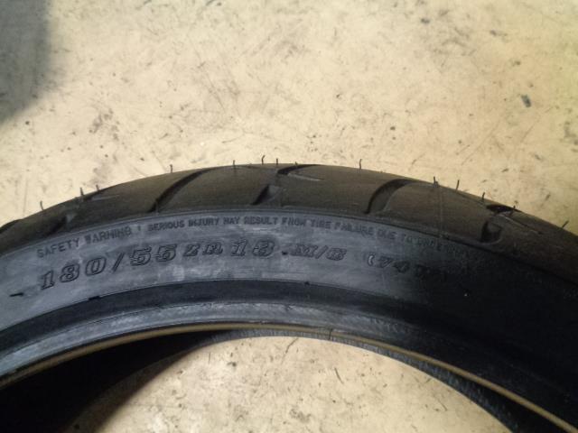 1 DUNLOP SPORTMAX RADIAL D207 150 55 18 74W REAR TIRE 45044160 BQ1
