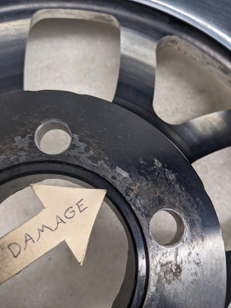 1 WELD RACING 76HB7100W67A WHEEL RT-S S76 FORGED ALUMINUM BLACK 17X10 USED B2