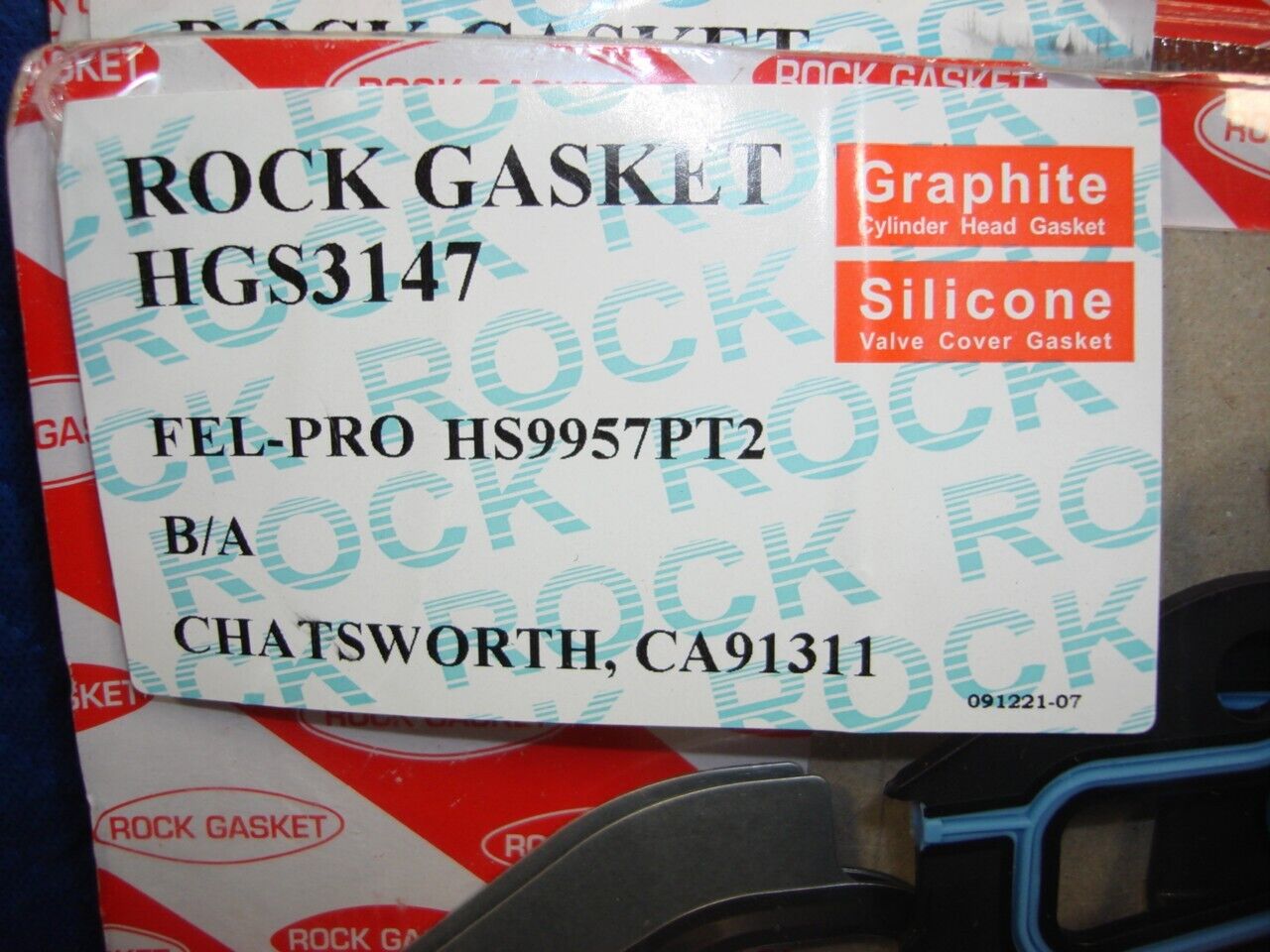 1 NEW ROCK GASKET HGS3147 CYLINDER HEAD GASKET SET FOR CHEVROLET R15