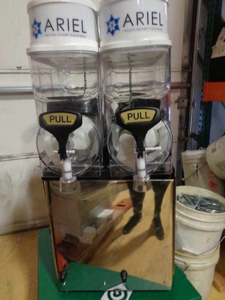 NEW ARIEL ICETRO TWIN BOWL SLUSHIE MACHINE SSM-280 BSR