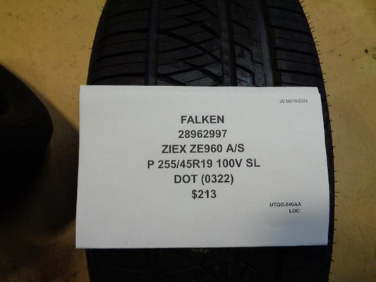 FALKEN ZIEX ZE960 A/S P 255 45 19 100V SL ALL SEASON TIRE 28962997 BQ4