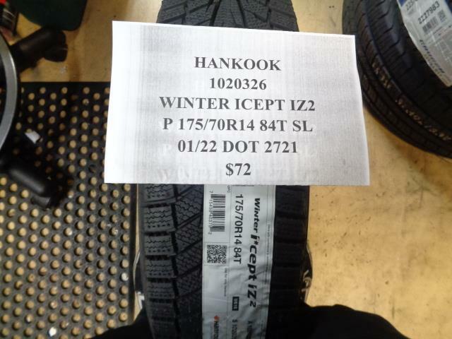 1 New Tire HANKOOK Winter Ice PTIZ2 P 175 70 14 84T SL 1020326
