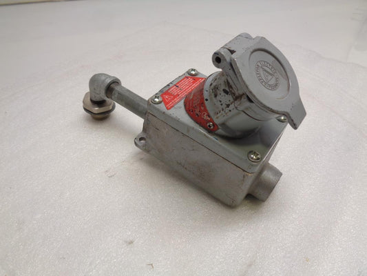 USED APPLETON EFSC150-2023 ELECTRICAL RECEPTICLE W/ EXPLOSION-PROOF PLUG R4TD