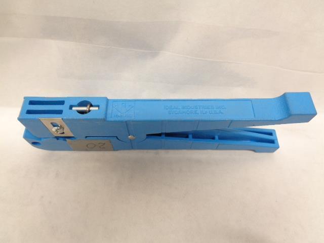 USED IDEAL INDUSTRIES 8" WIRE STRIPPER 9/16" BLUE 45-164 R22T5