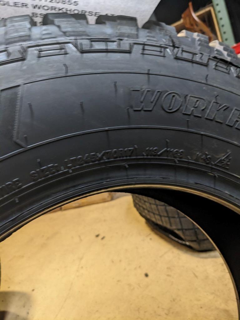 GOODYEAR WRANGLER WORKHORSE AT LT 245 70 17 119/116S LRE 10PLY TIRE 481120855