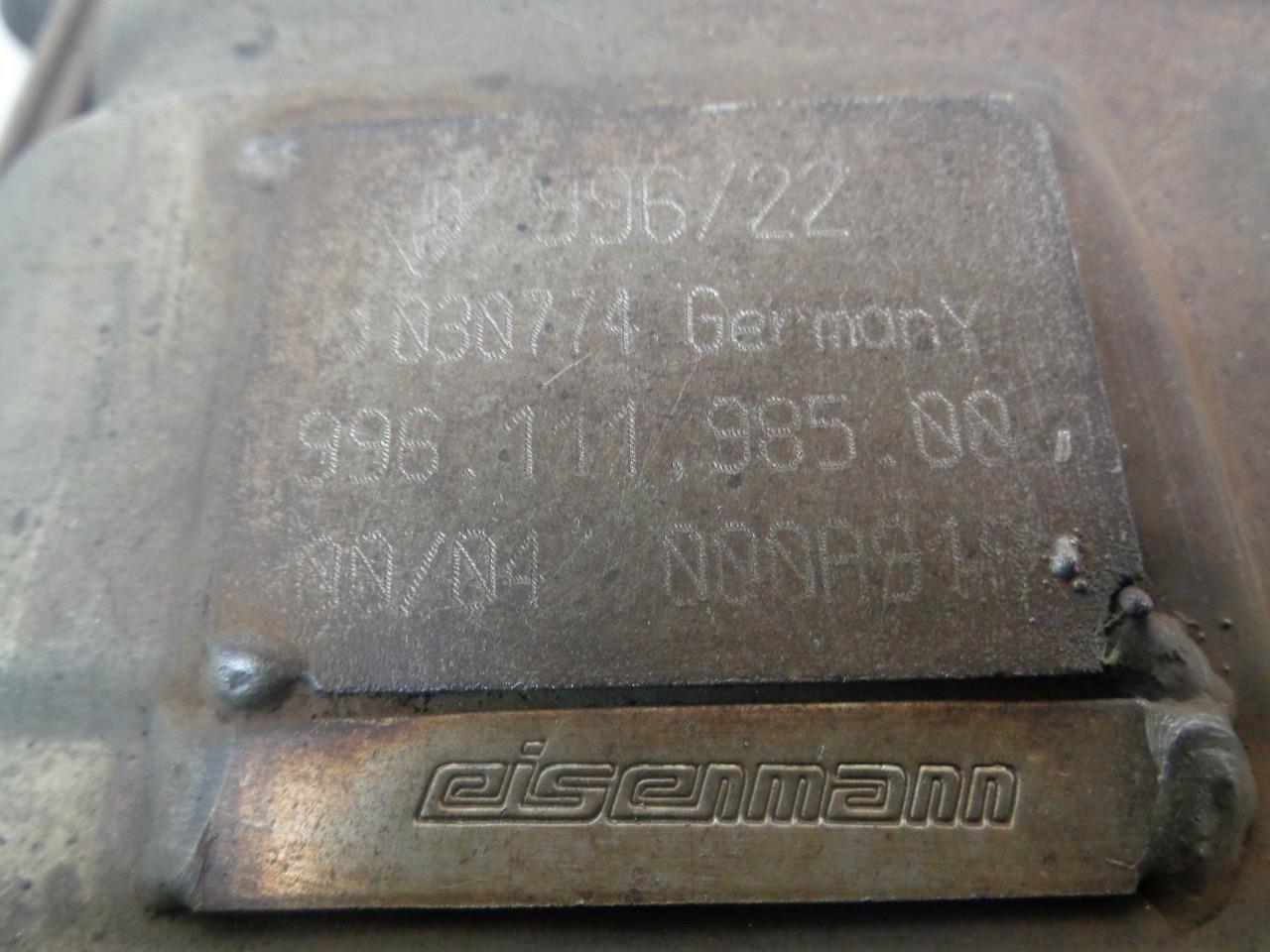 USED GENUINE PORSCHE 996 PSE OPTION EISENMANN EXHAUST PAIR 99611198400 R35