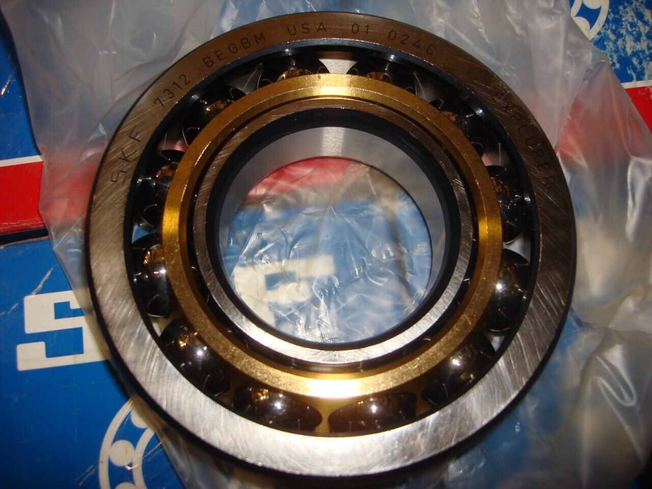 1 NEW SKF EXPLORER ROLLER BALL BEARING 7312 BEGBM R15T1