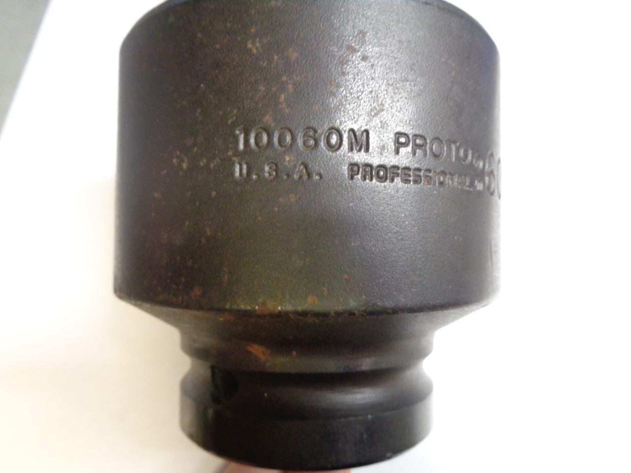 1 NEW STANLEY PROTO 1" DRIVE IMPACT SOCKET 60mm 6 POINT 10060M R22