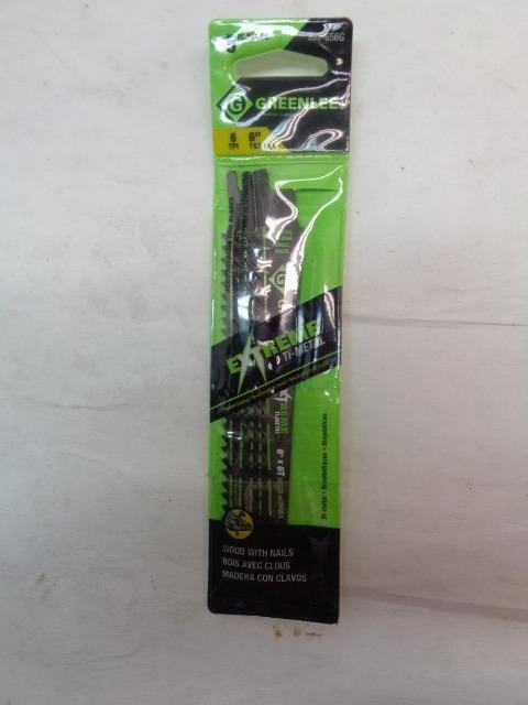 NEW GREENLEE 353-656G EXTREME TI-METAL BLADES(5PC) 6"X 6TPI R22T1