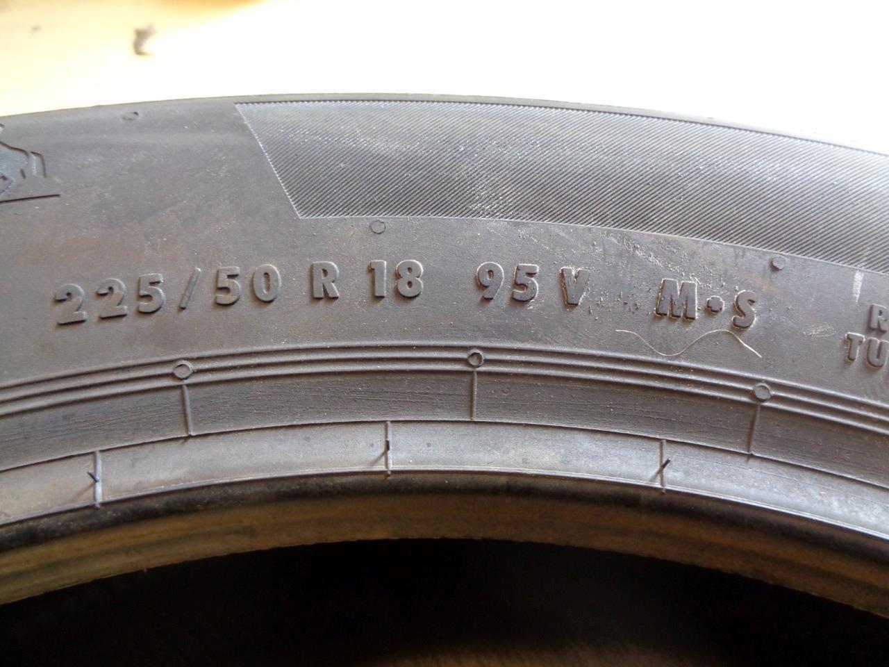 2 CONTINENTAL PROCONTACT TX P 225 50 18 95V SL ALL SEASON TIRES 03573110000 CQ2