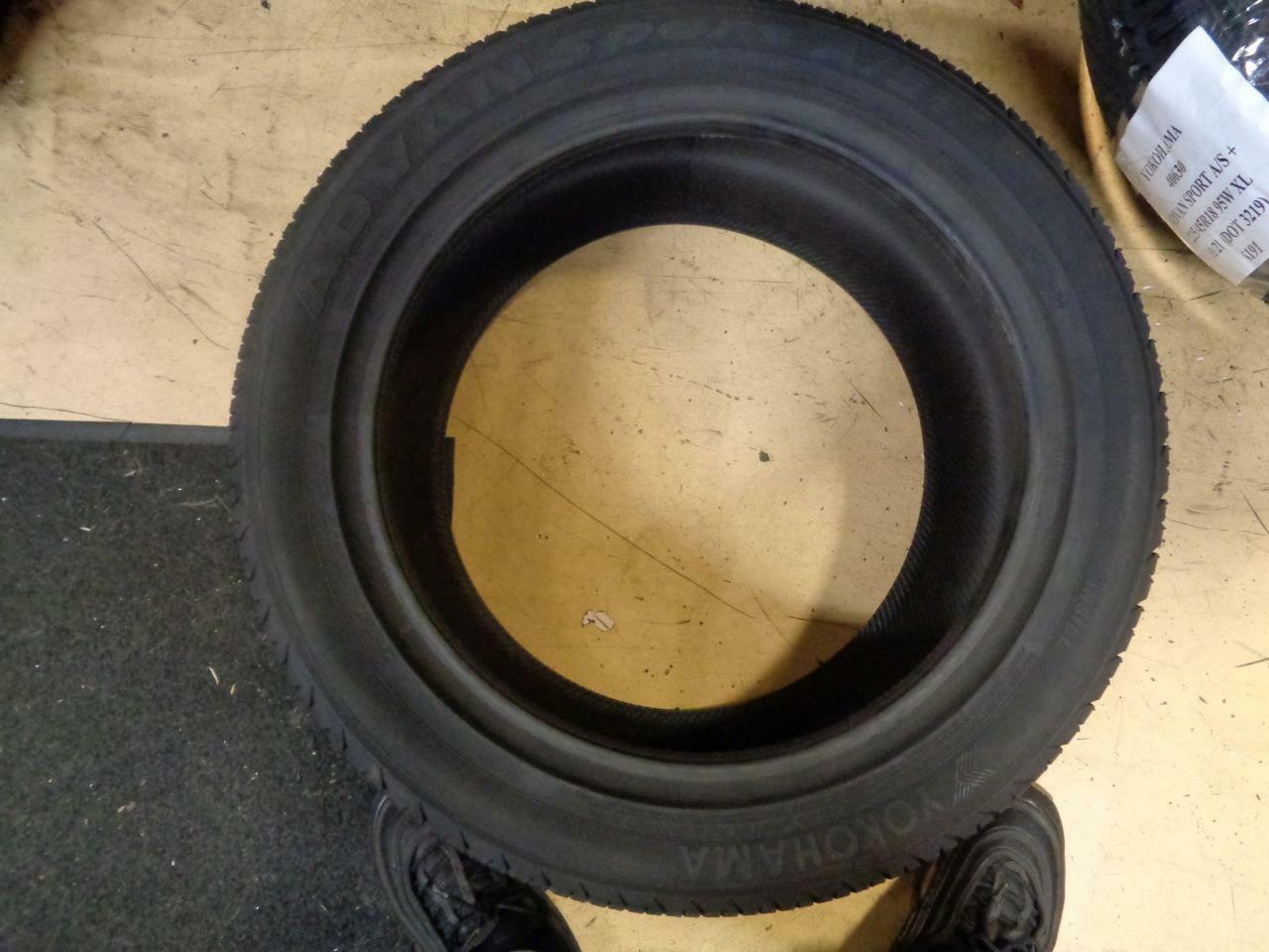 1 NEW YOKOHAMA ADVAN SPORT AS+ 255 45 17 98W TIRE 40626