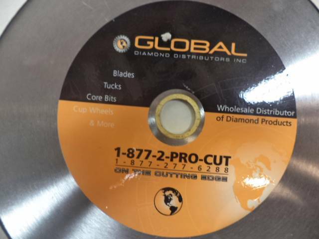 NEW GLOBAL 14" BLADE 1" ARBOR SEGMENTED DIAMOND SAW BLADE SP2T2