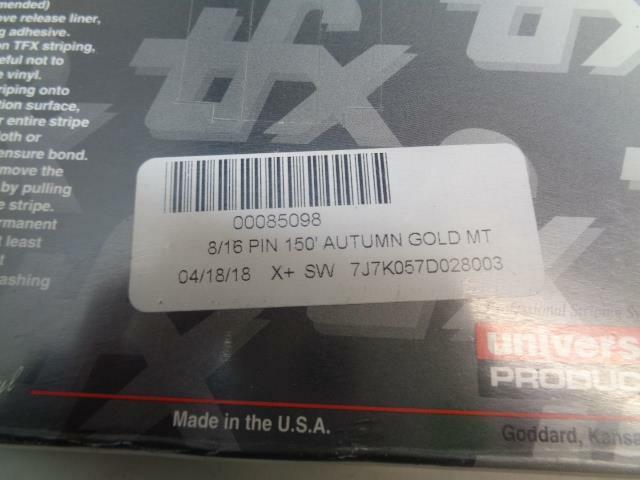 1 NEW UNIVERSAL PRODUCTS TFX 8/16 AUTUMN GOLD MT  00085098 R7TE
