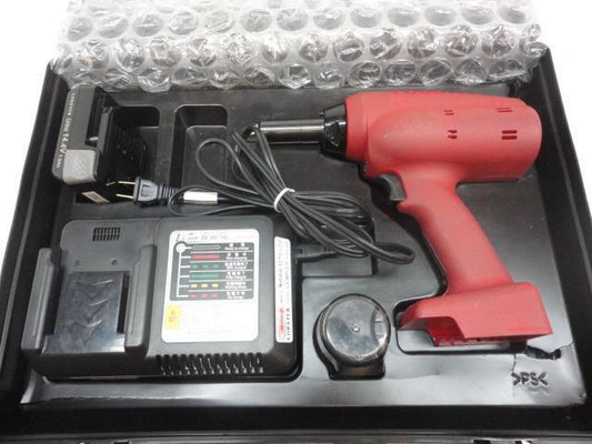 USED LOBSTER CORDLESS RIVETER HEAVY DUTY 1/4" CAPACITY 14.4V BATTERY R1B2 R27