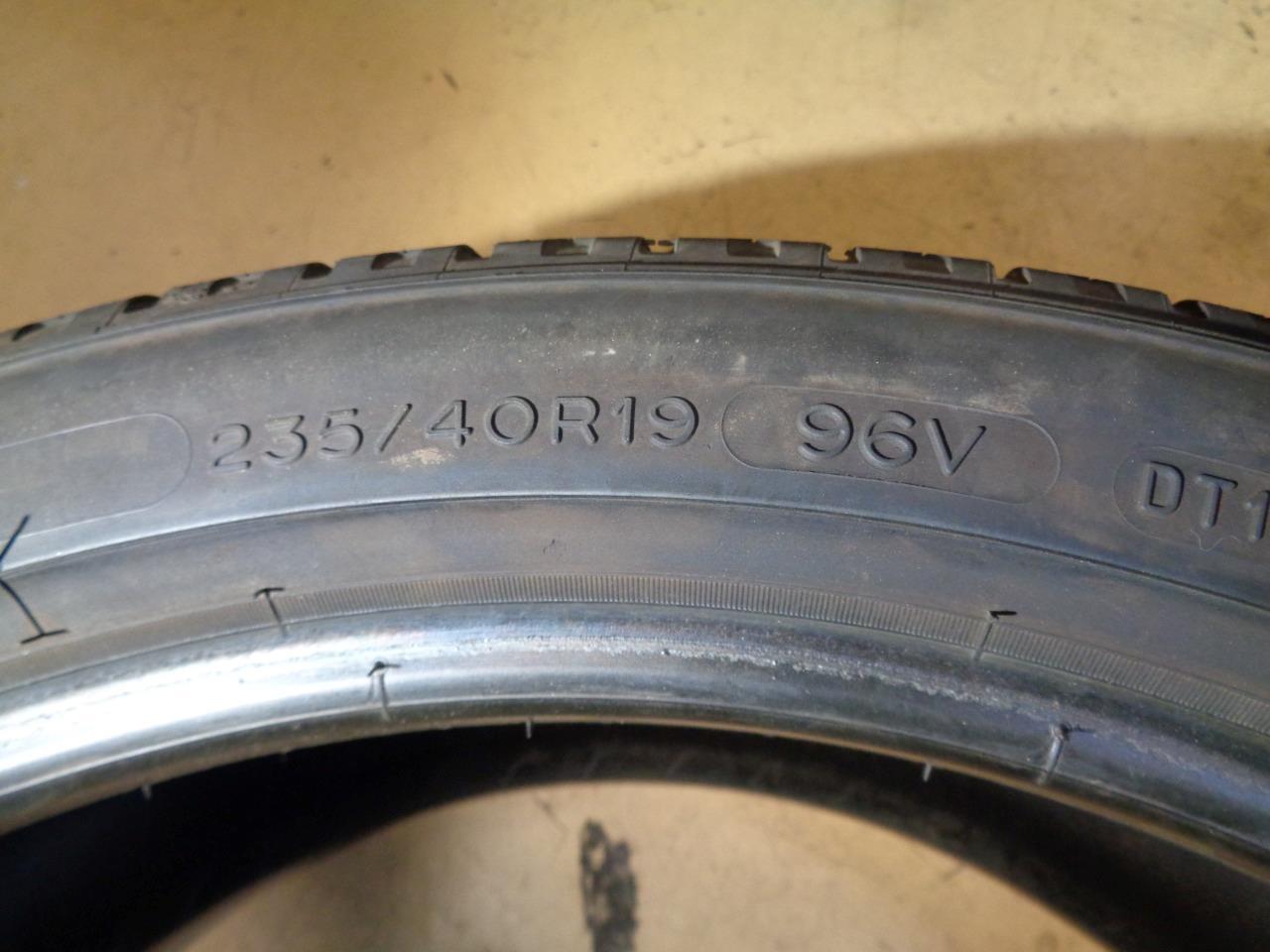 USED 6/32" MICHELIN PRIMACY MXM4 DT1 P 235 40 19 96V TIRE 53283 BQ3