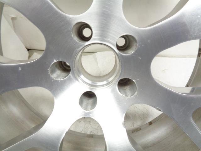 USED CUSTOM SILVER THREE PIECE WHEEL 23X9 5X112 6" BACKSPACE WR